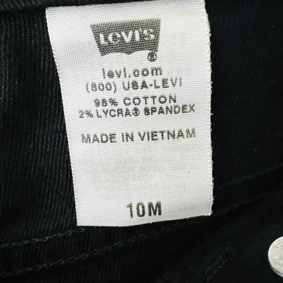 NWOT Levi's 550 Women Black Denim Jeans Sz 10M Relaxed Boot Cut Stretch Mid Rise - Picture 6 of 10